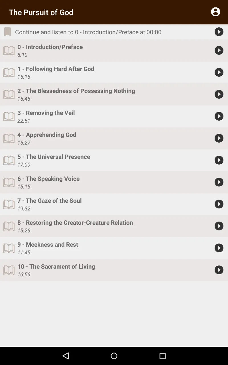 The Pursuit of God - Tozer | Indus Appstore | Screenshot