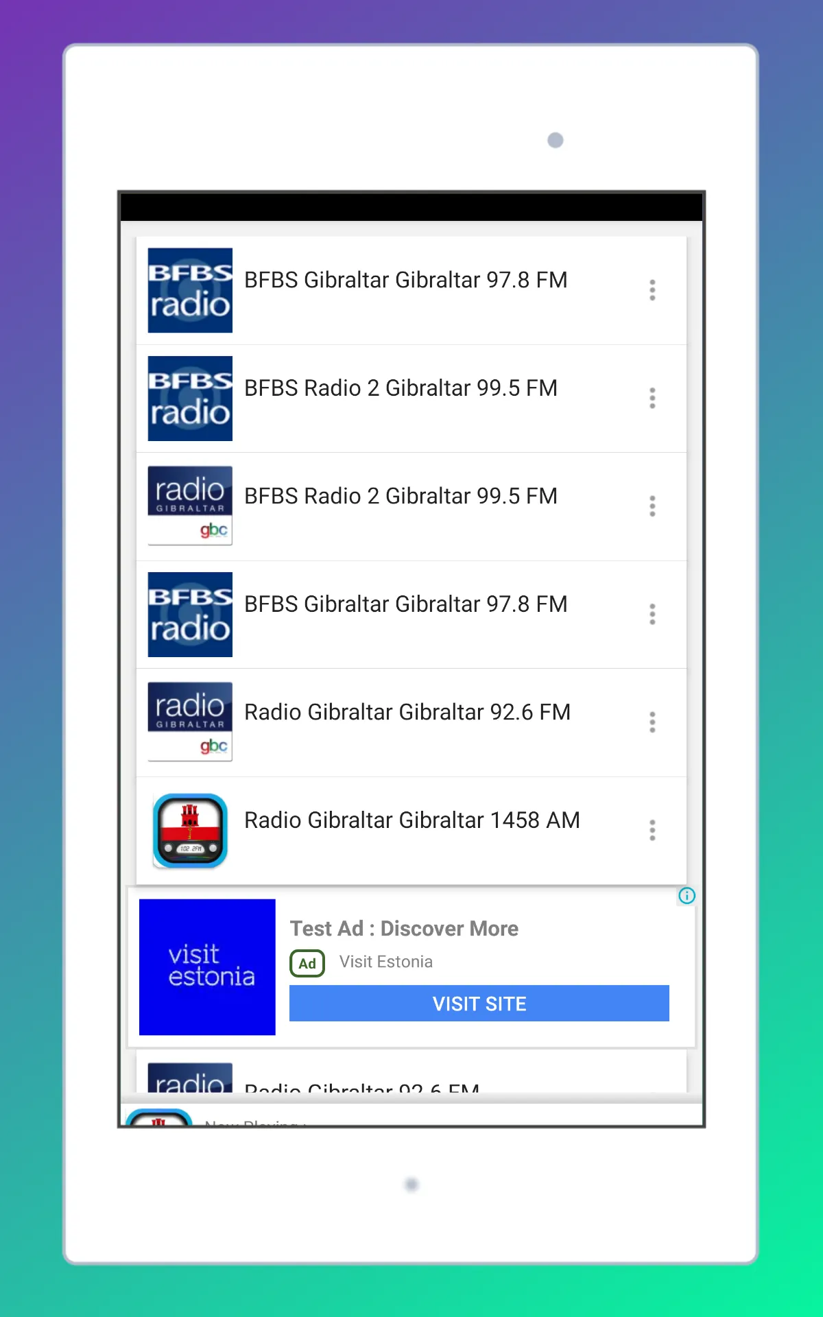 Radio Gibraltar + Radio online | Indus Appstore | Screenshot