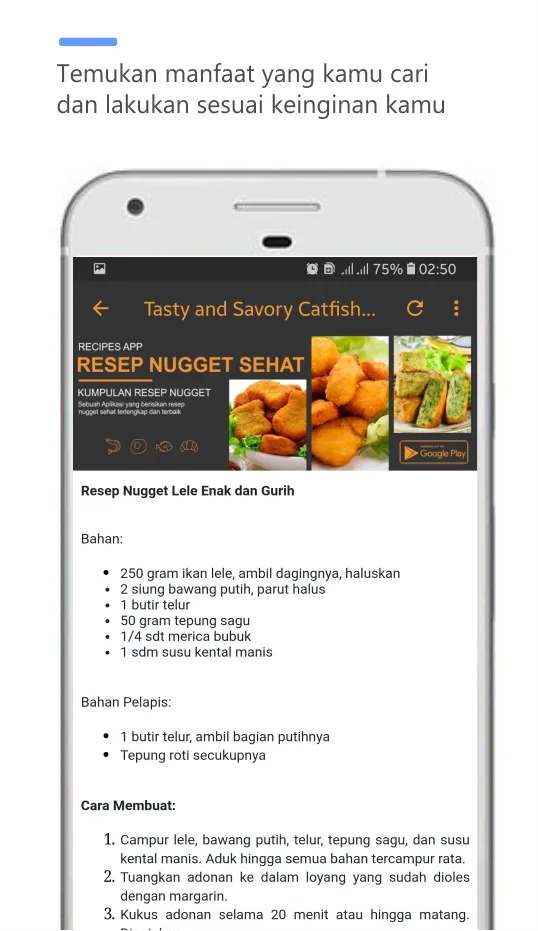 resep nugget terlengkap | Indus Appstore | Screenshot