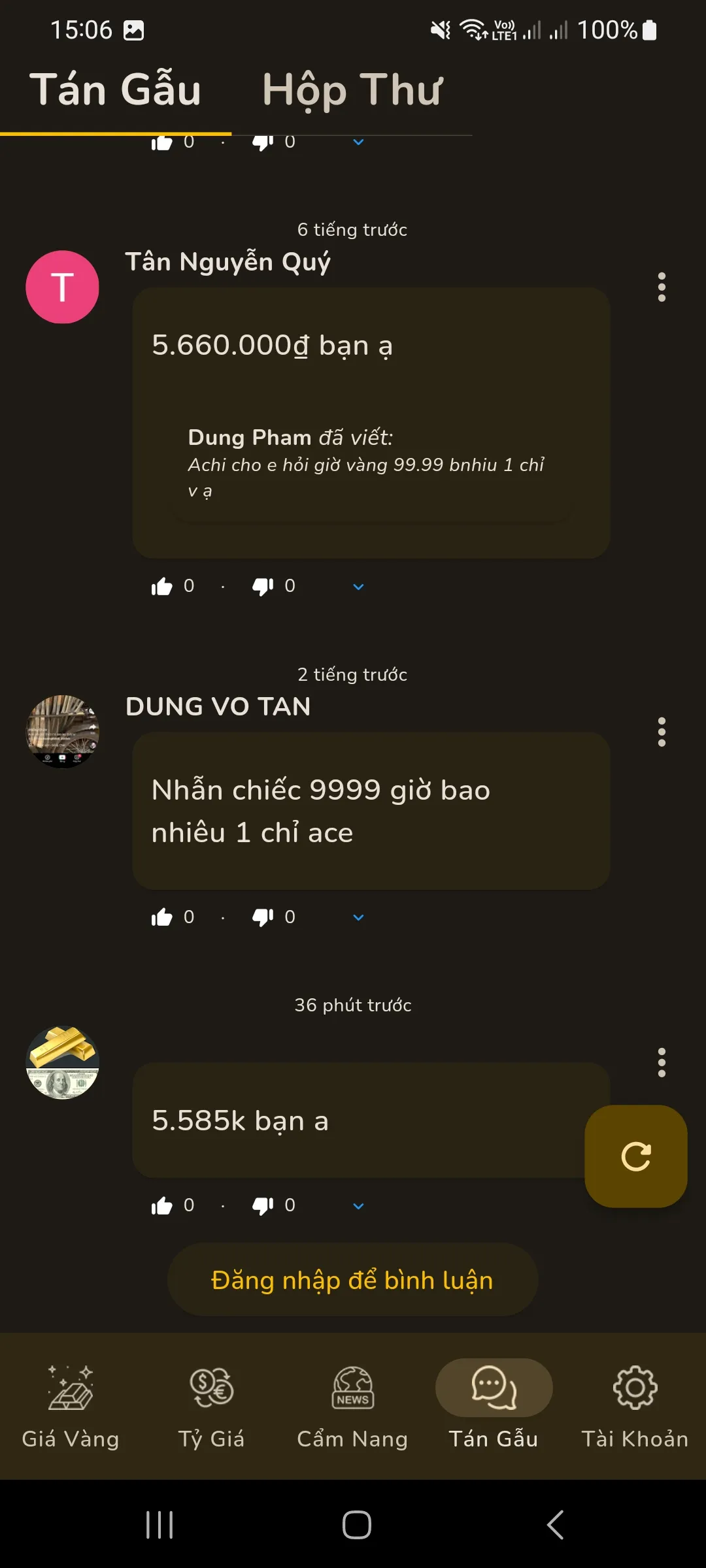 Giá Vàng - Tỷ Giá Ngoại Tệ | Indus Appstore | Screenshot