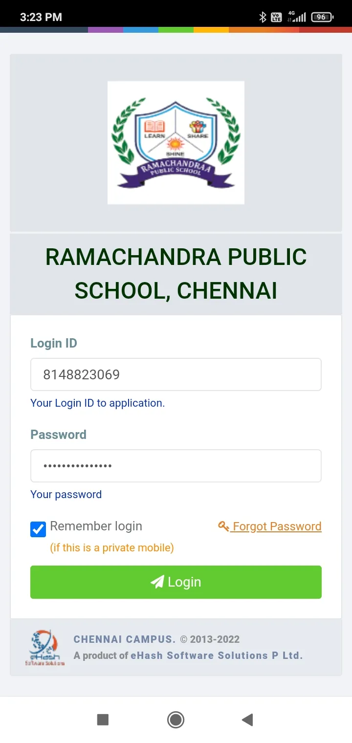 RAMACHANDRAA PUBLIC SCHOOL | Indus Appstore | Screenshot