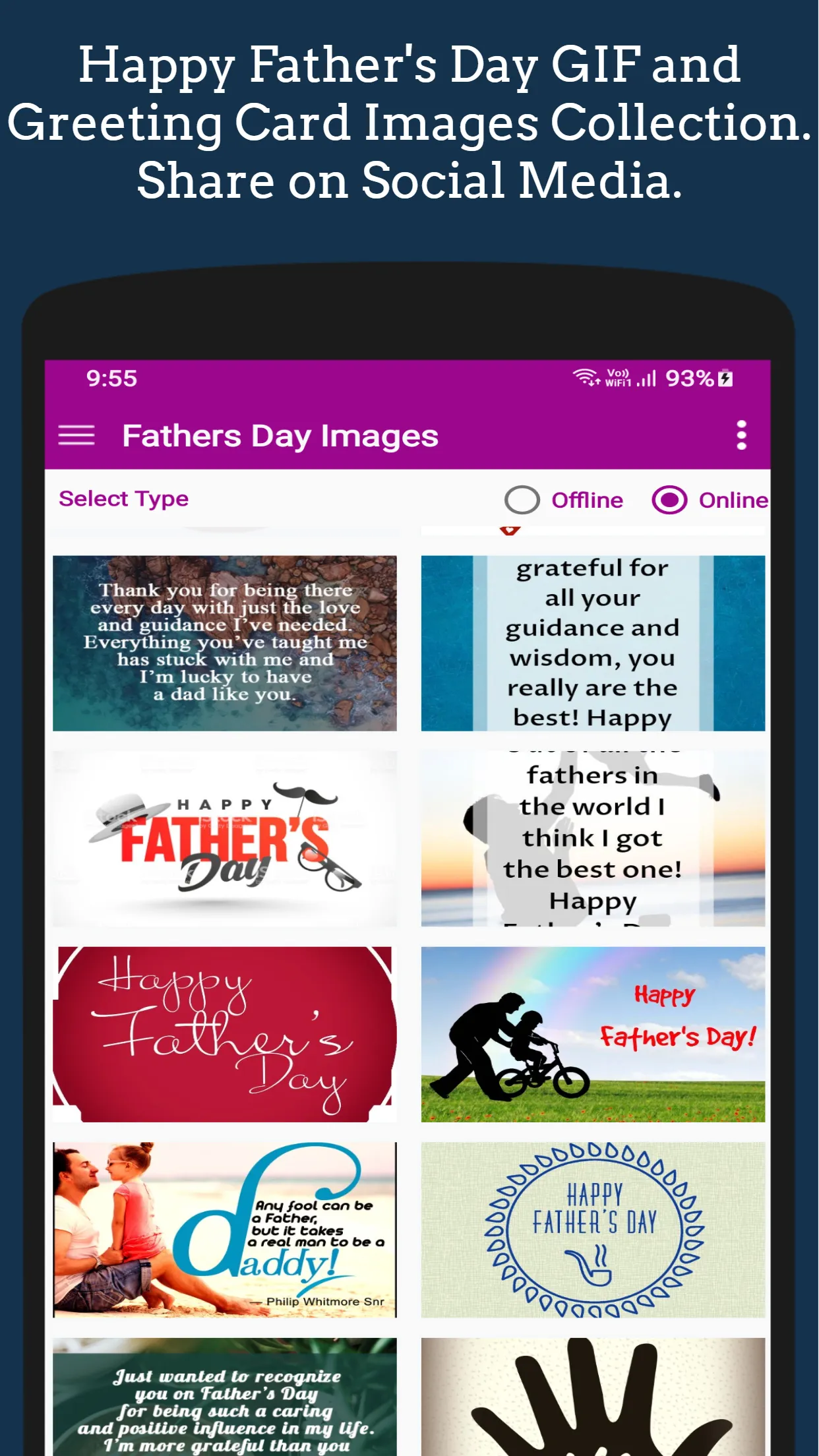 Father's Day GIF Greeting | Indus Appstore | Screenshot