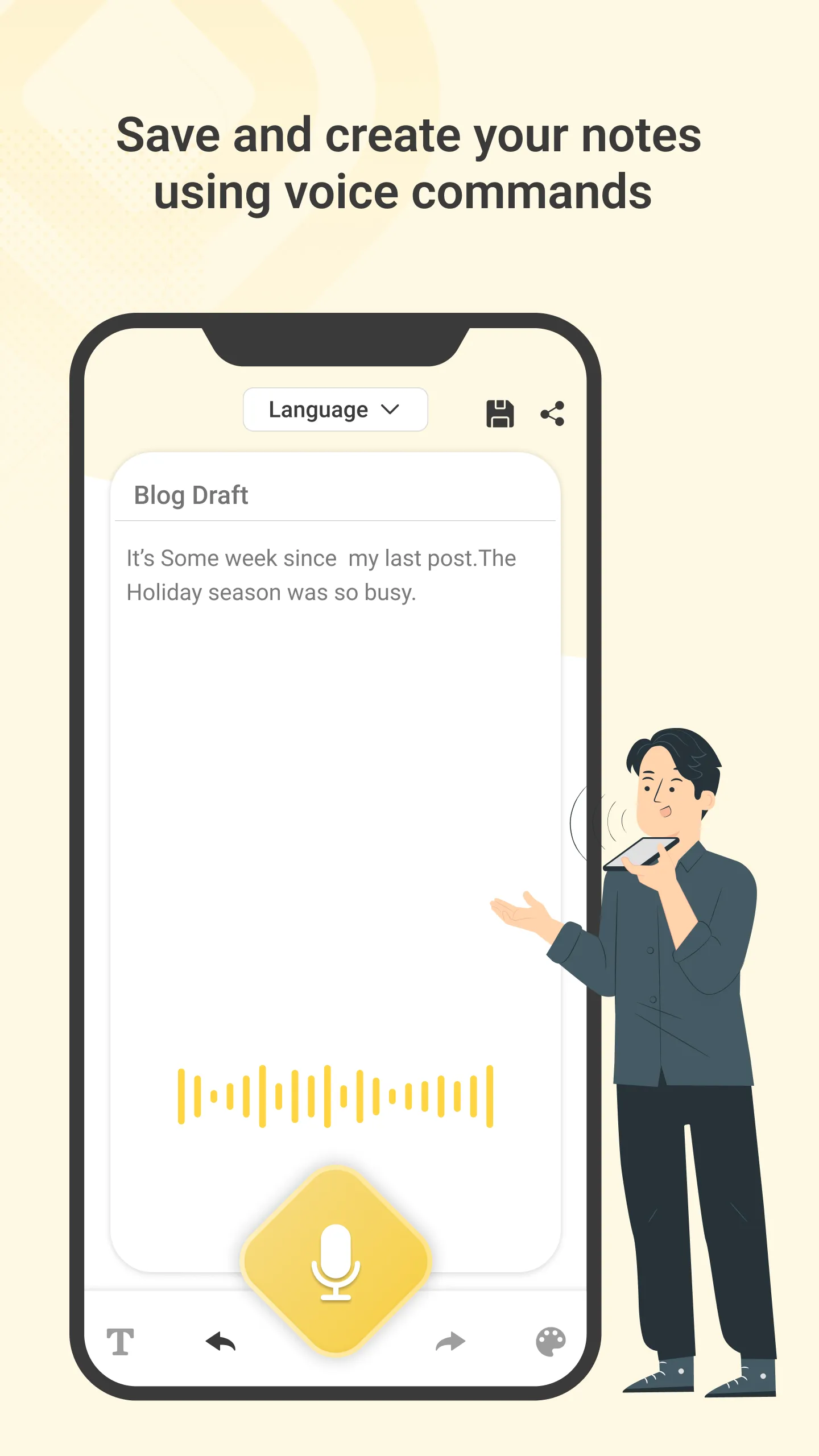 Voice Notes : Speech to Text | Indus Appstore | Screenshot