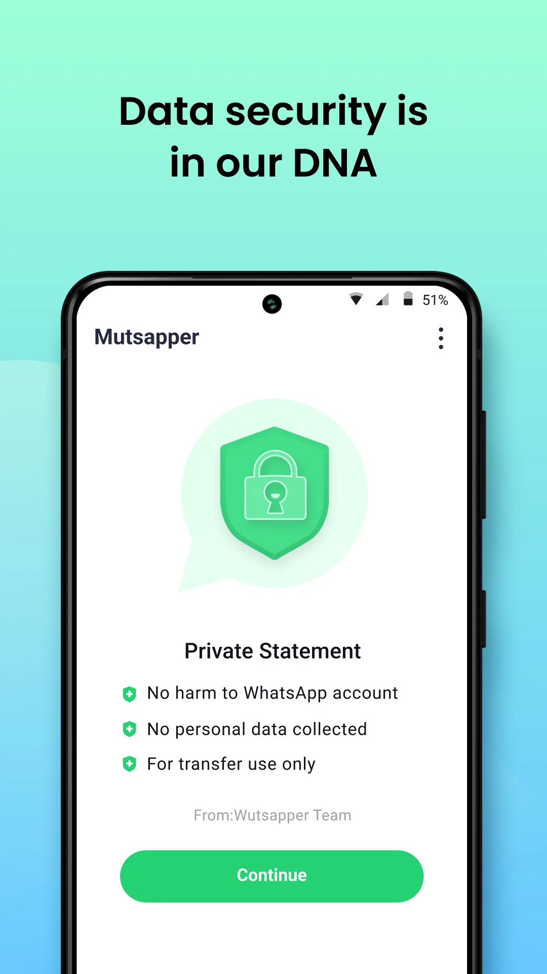 Mutsapper - Chat App Transfer | Indus Appstore | Screenshot