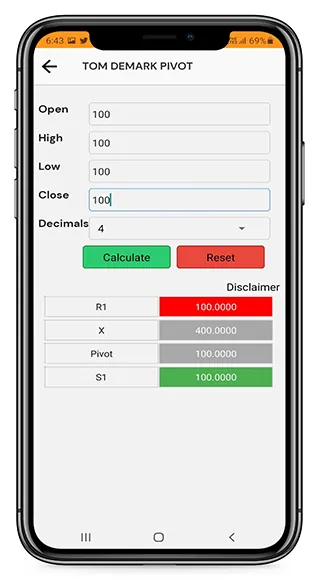 Pivot Point Calculator | Indus Appstore | Screenshot