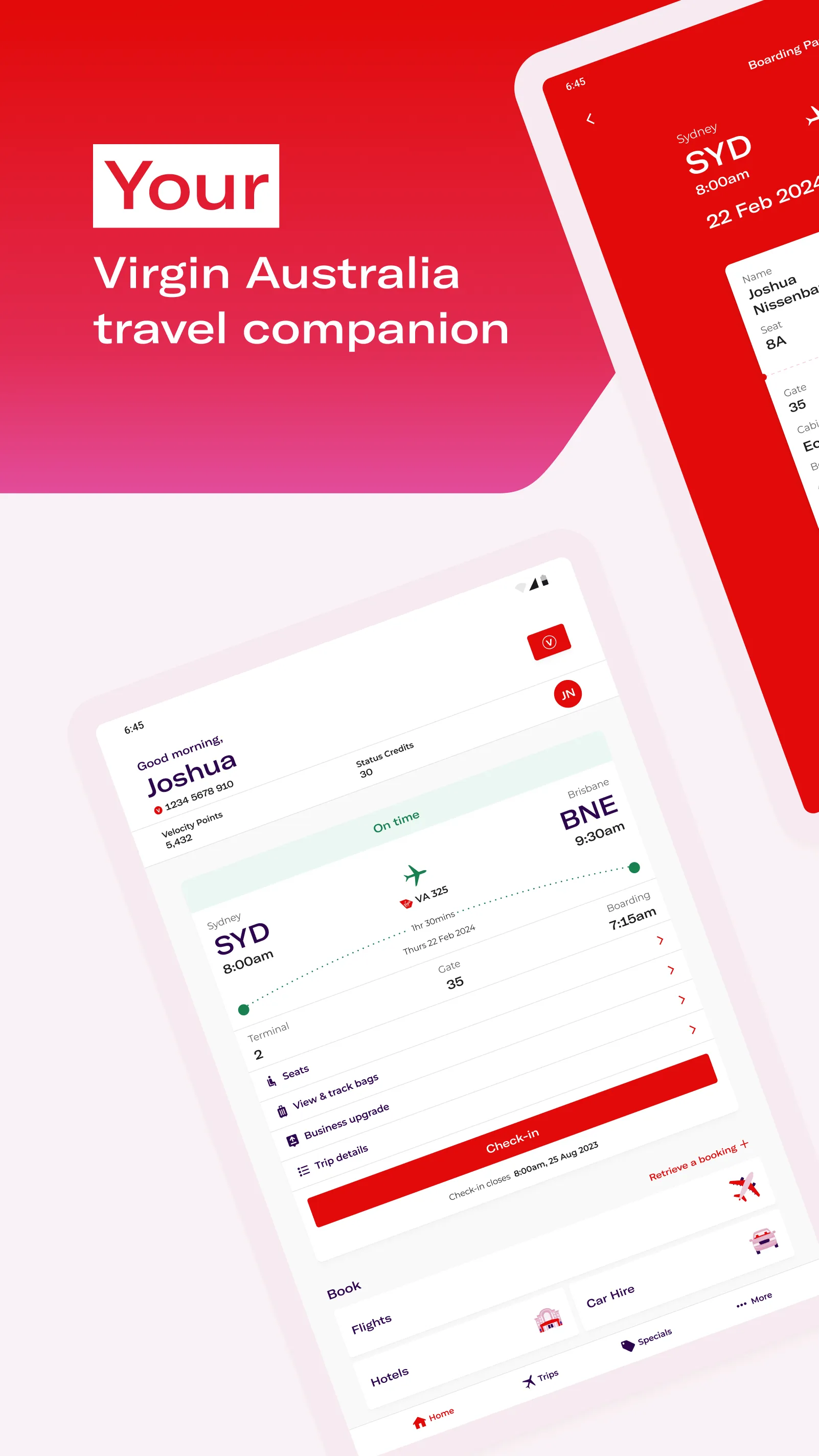 Virgin Australia | Indus Appstore | Screenshot