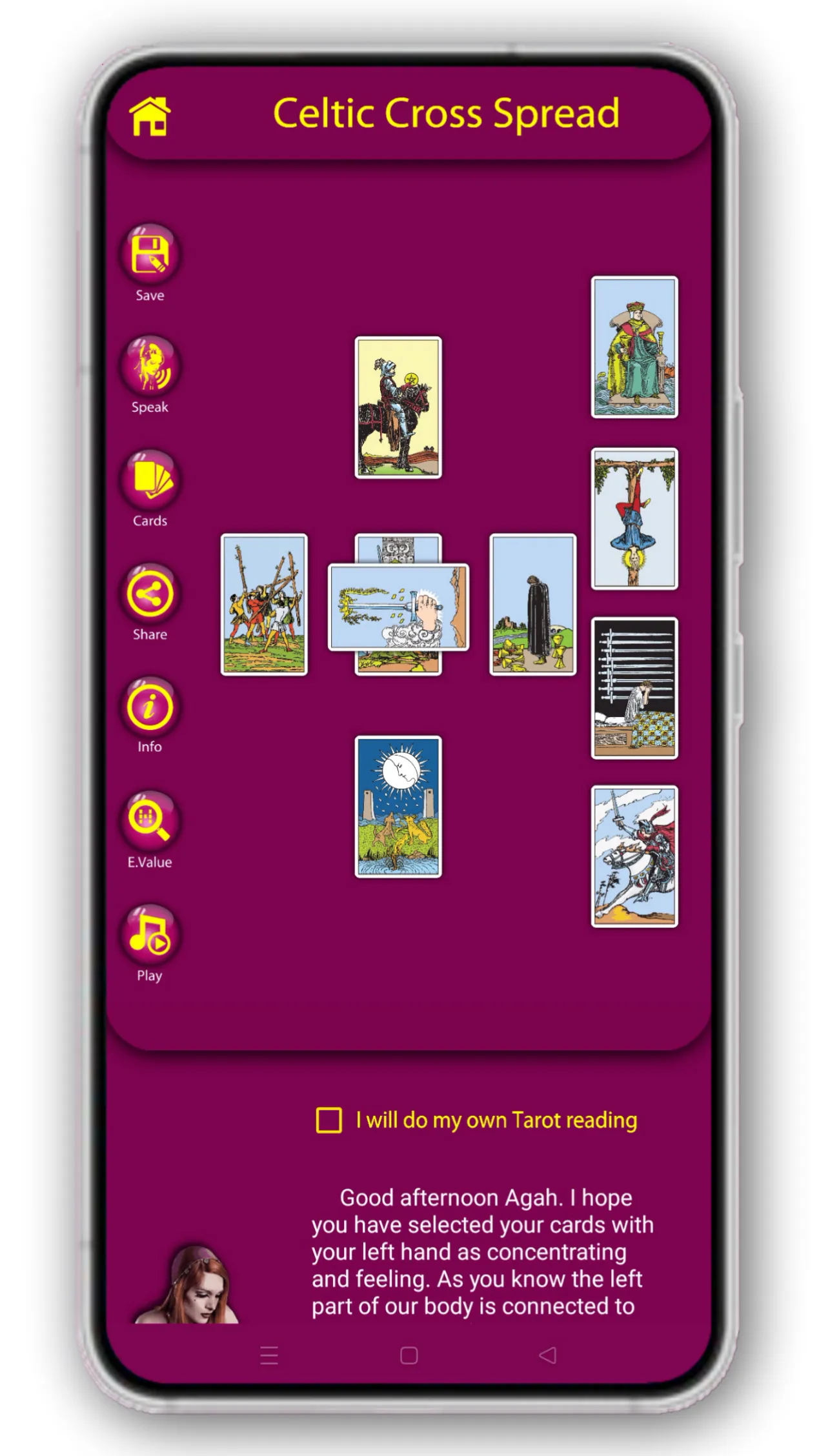 Mysterious Tarot | Indus Appstore | Screenshot