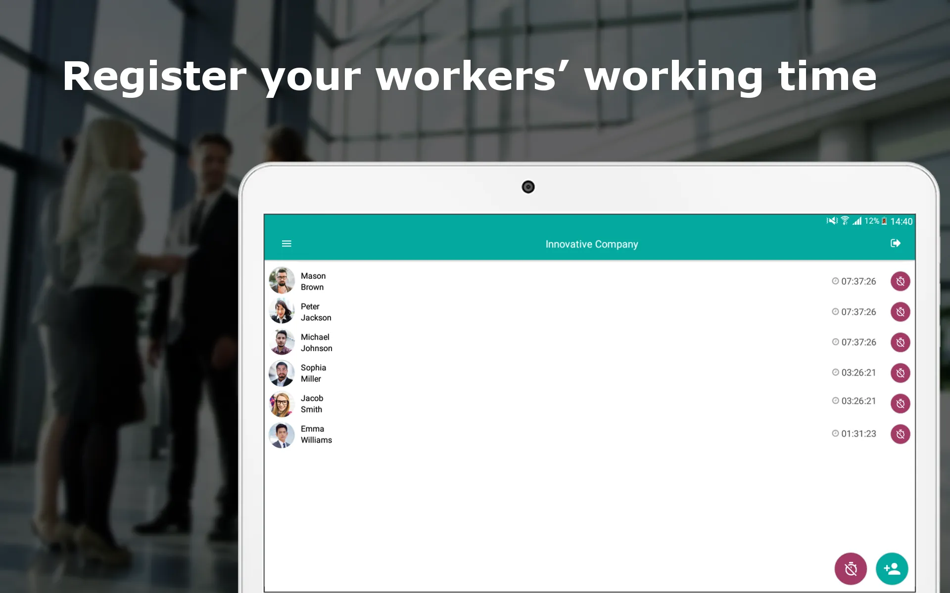 Work time tracking - Worker 24 | Indus Appstore | Screenshot