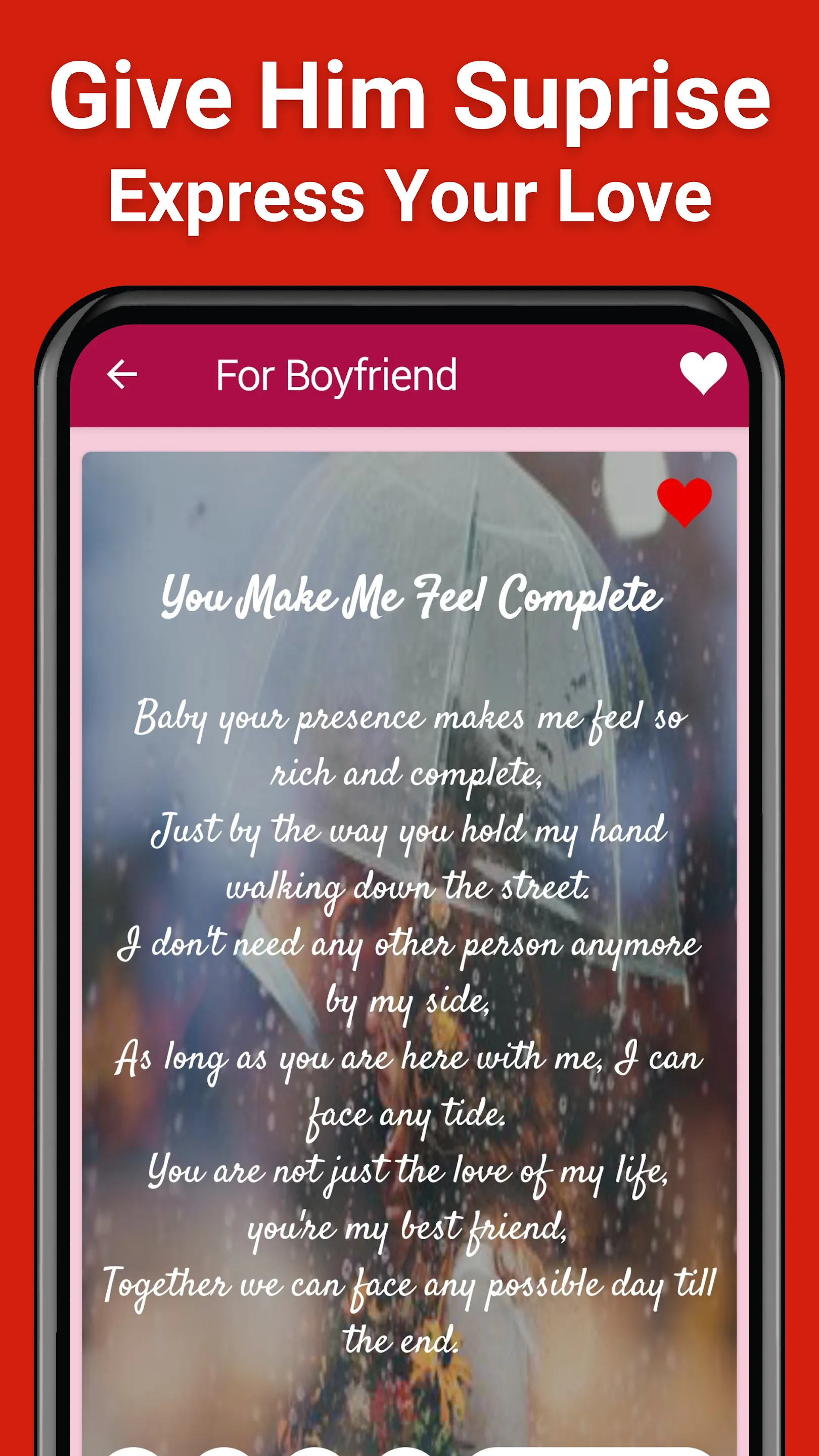 Love Poems for Him & Her | Indus Appstore | Screenshot