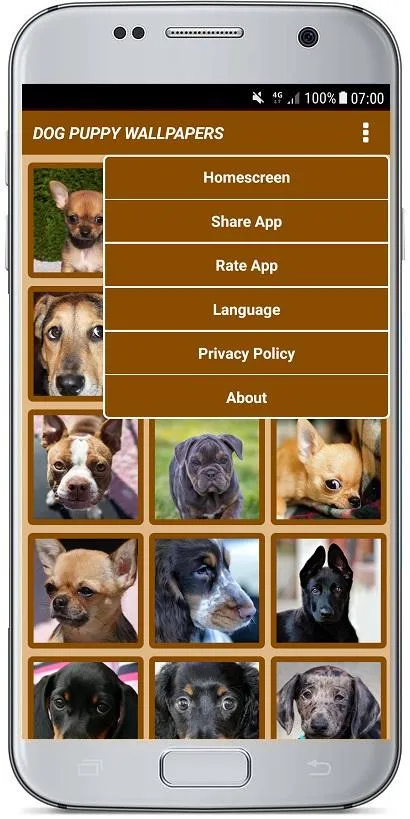 DOG PUPPY WALLPAPERS | Indus Appstore | Screenshot