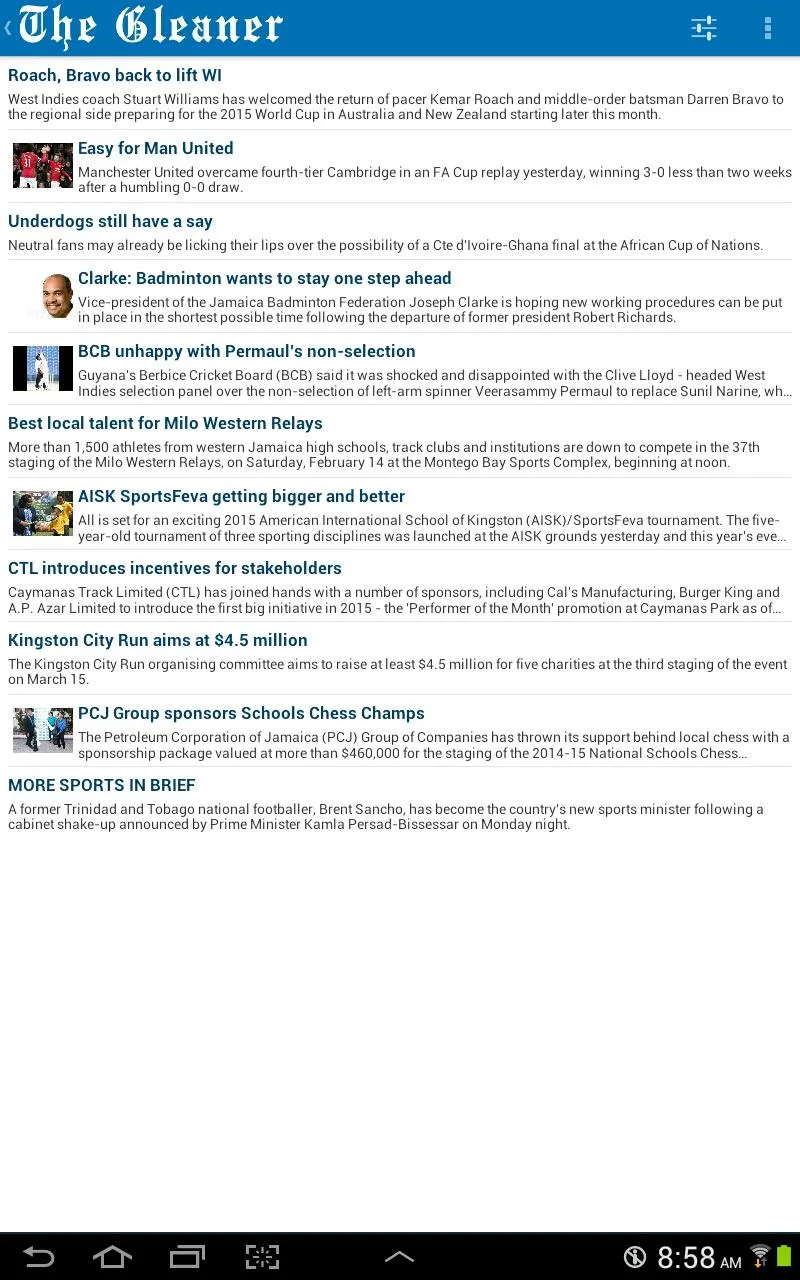 Jamaica Gleaner | Indus Appstore | Screenshot