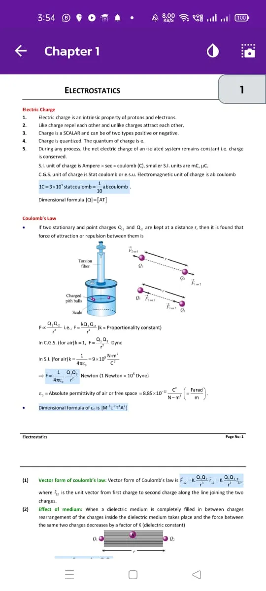 Class 12 Physics Notes | Indus Appstore | Screenshot
