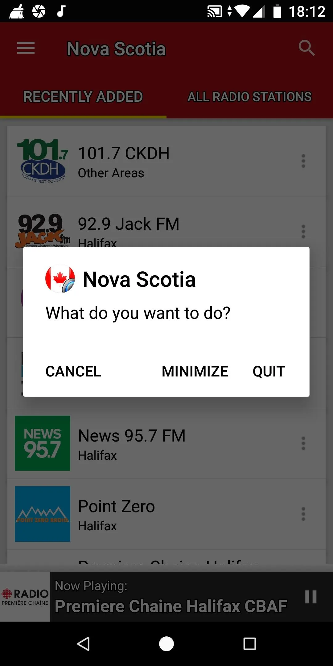 Nova Scotia Radio Stations | Indus Appstore | Screenshot