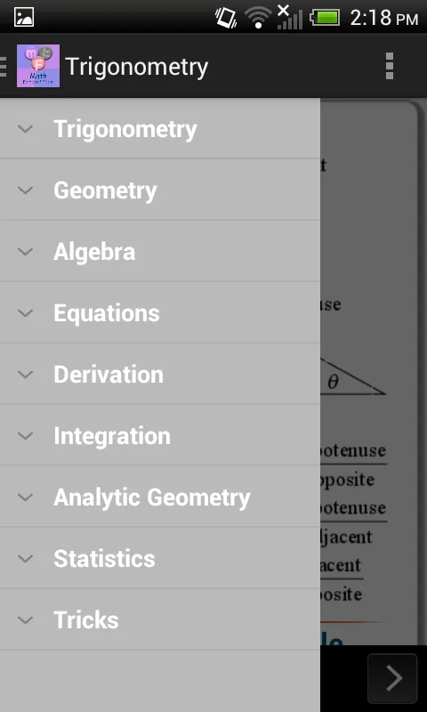 Math Formulas and Tricks | Indus Appstore | Screenshot