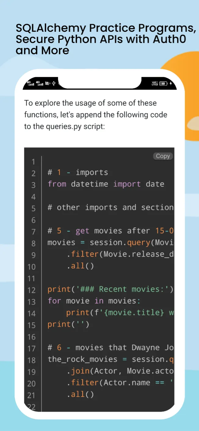 Learn SQLAlchemy- Python Query | Indus Appstore | Screenshot