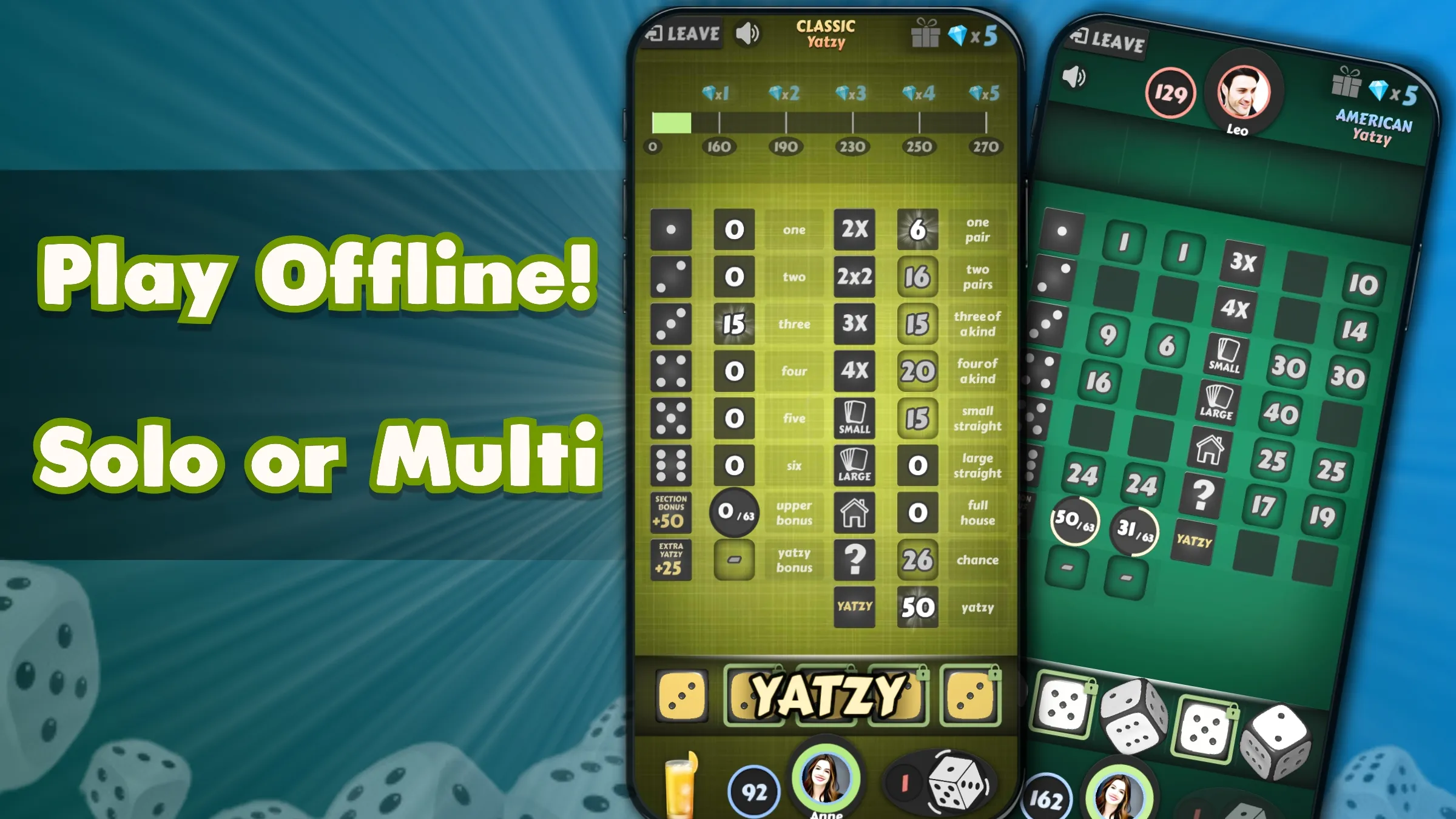 Yatzy - Offline Dice Games | Indus Appstore | Screenshot