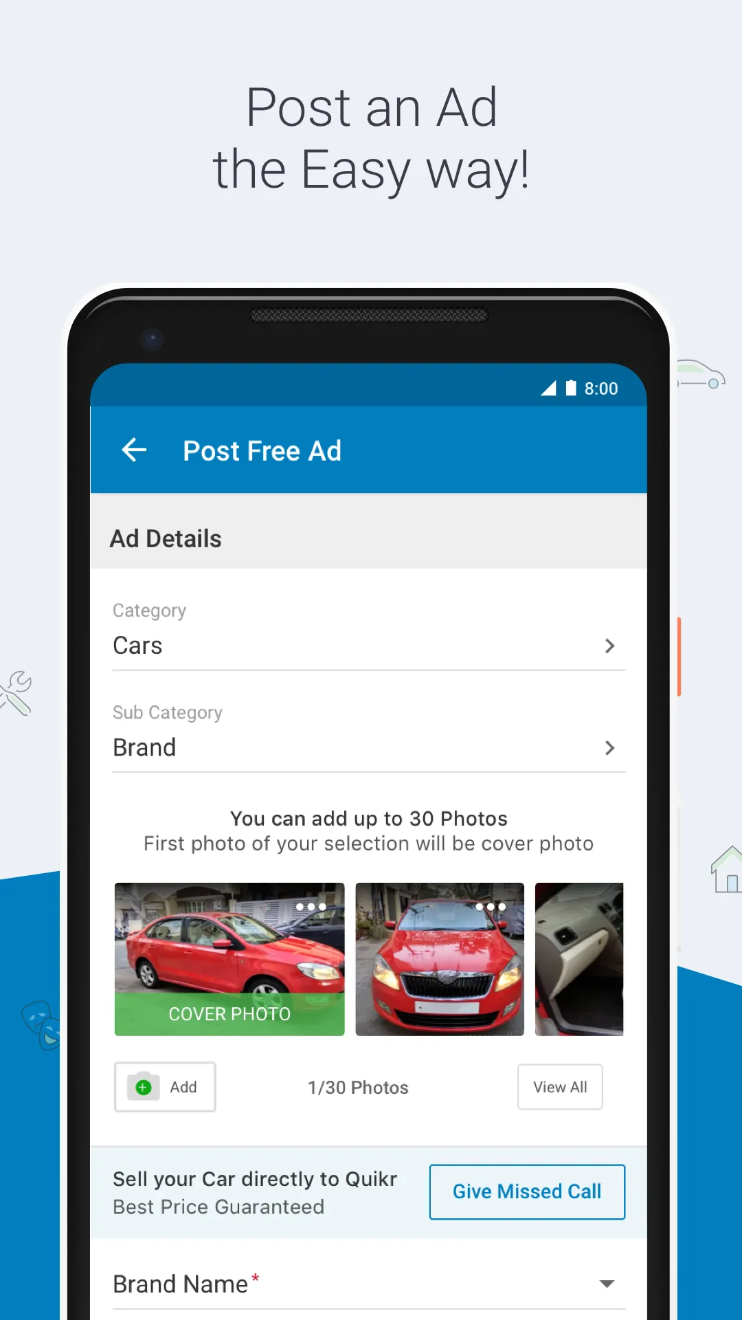 Quikr: Homes, Jobs, Cars Etc | Indus Appstore | Screenshot
