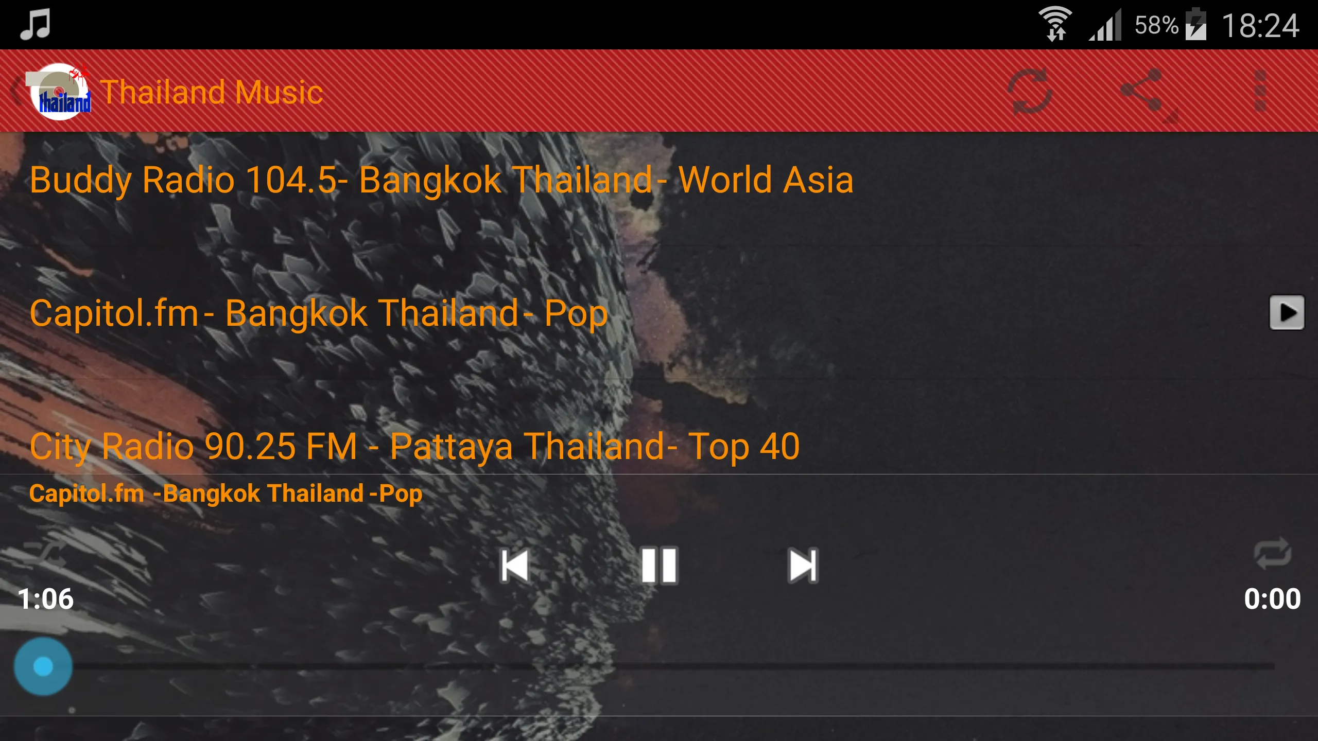 Thailand Music Radio | Indus Appstore | Screenshot