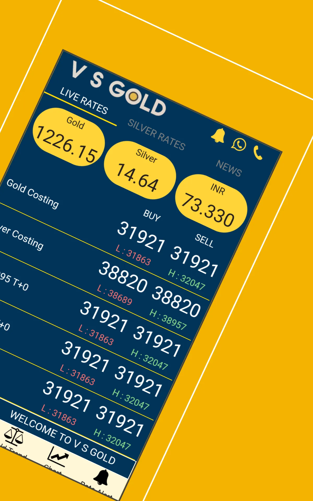 V S GOLD - Mumbai Bullion Live | Indus Appstore | Screenshot