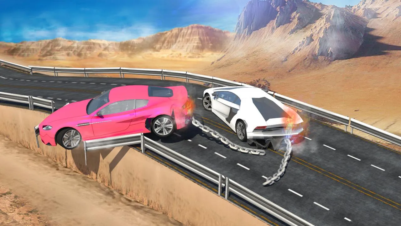 Chained Cars against Ramp | Indus Appstore | Screenshot