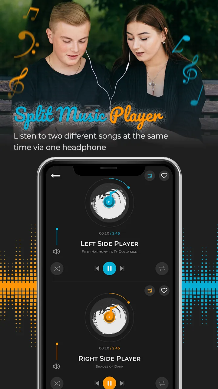 Split Music Player: Dual Audio | Indus Appstore | Screenshot