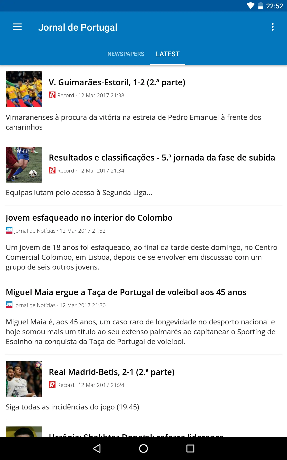 Portugal News | Indus Appstore | Screenshot