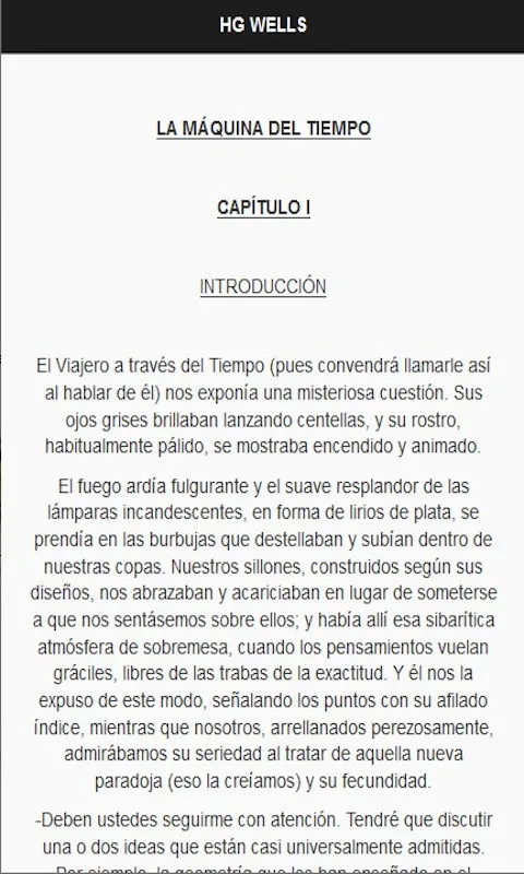 H.G. Wells - ciencia ficción | Indus Appstore | Screenshot