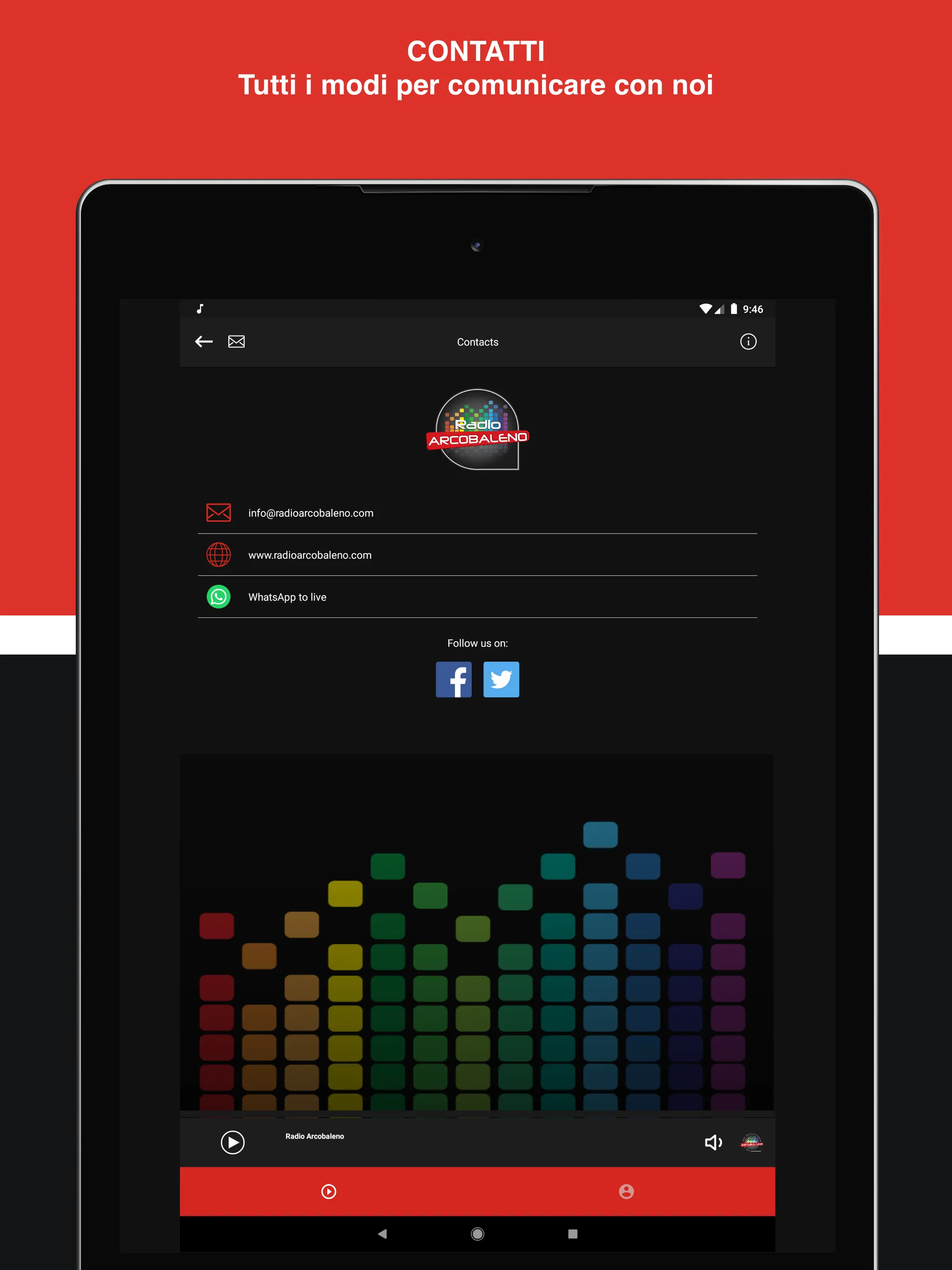 Radio Arcobaleno - Info&Music | Indus Appstore | Screenshot