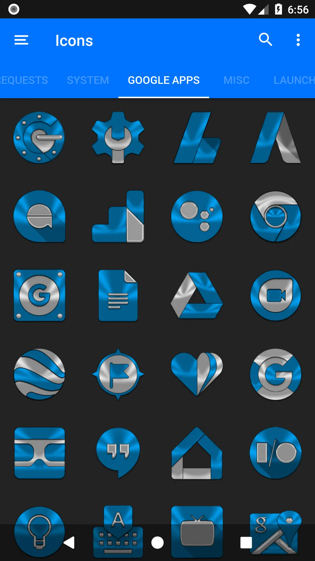 Light Blue Icon Pack | Indus Appstore | Screenshot