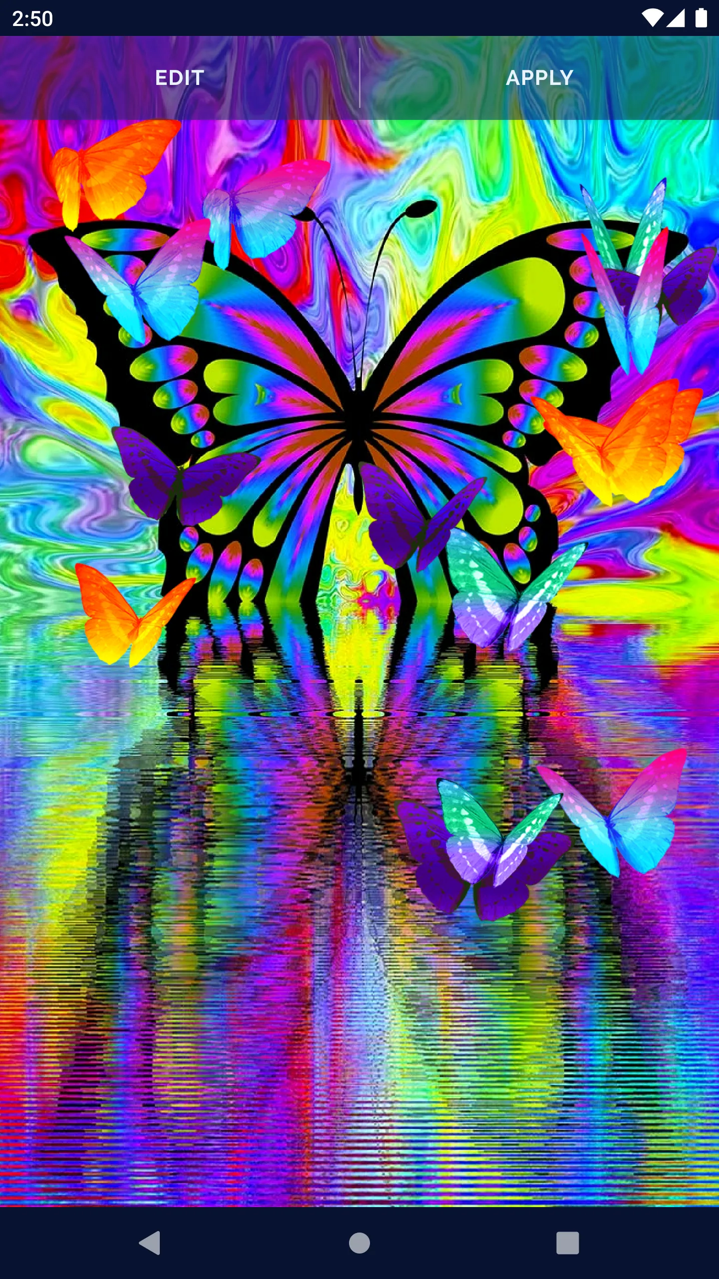 Neon Butterflies Wallpaper | Indus Appstore | Screenshot