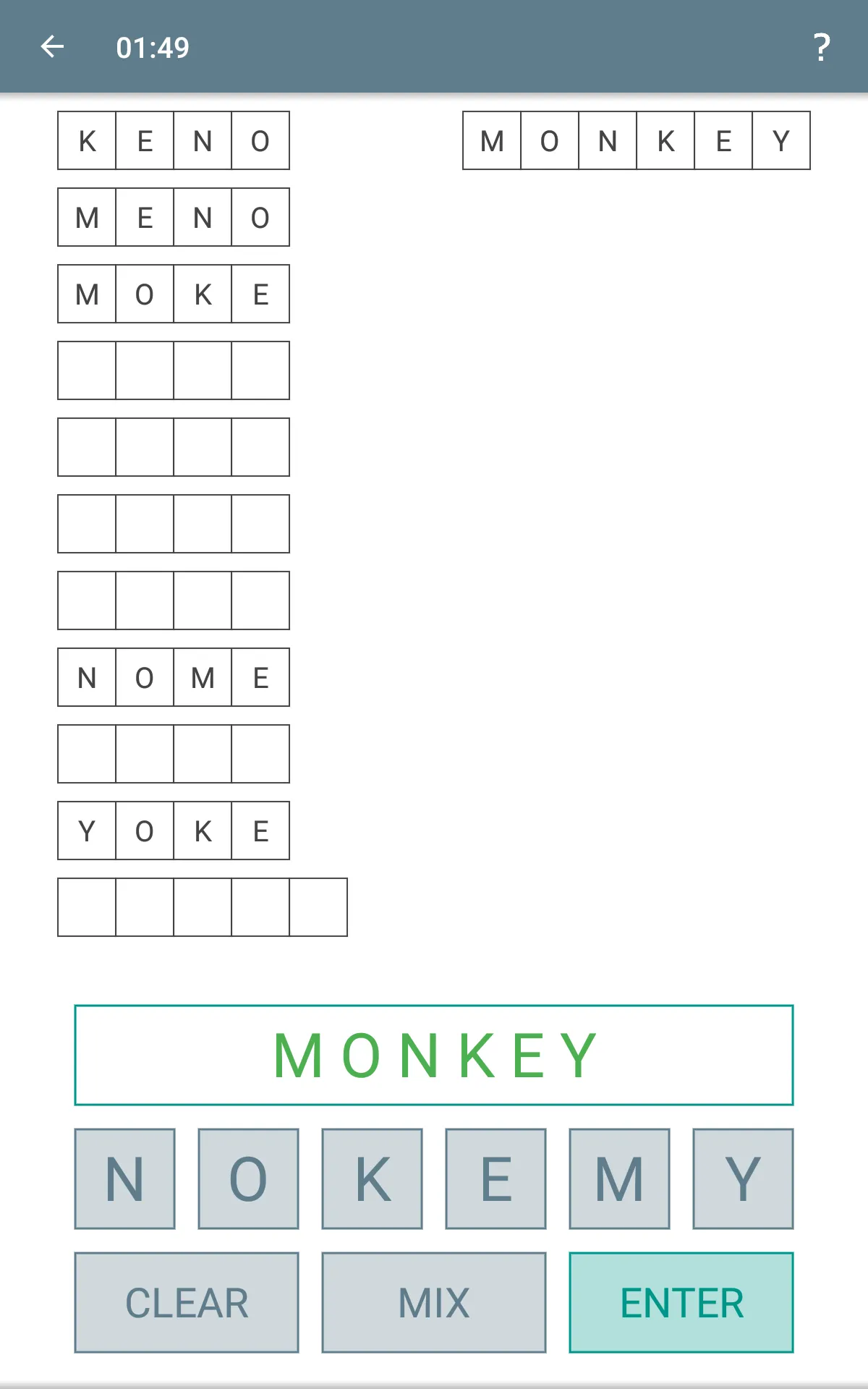 Anagram - Classic Puzzle Game | Indus Appstore | Screenshot