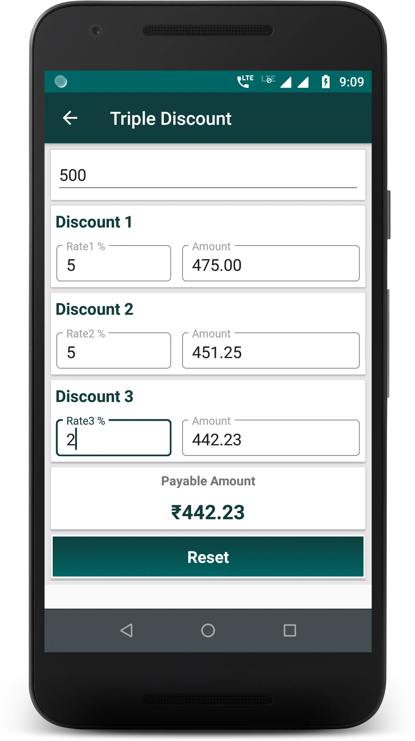 Discount Calculator | Indus Appstore | Screenshot