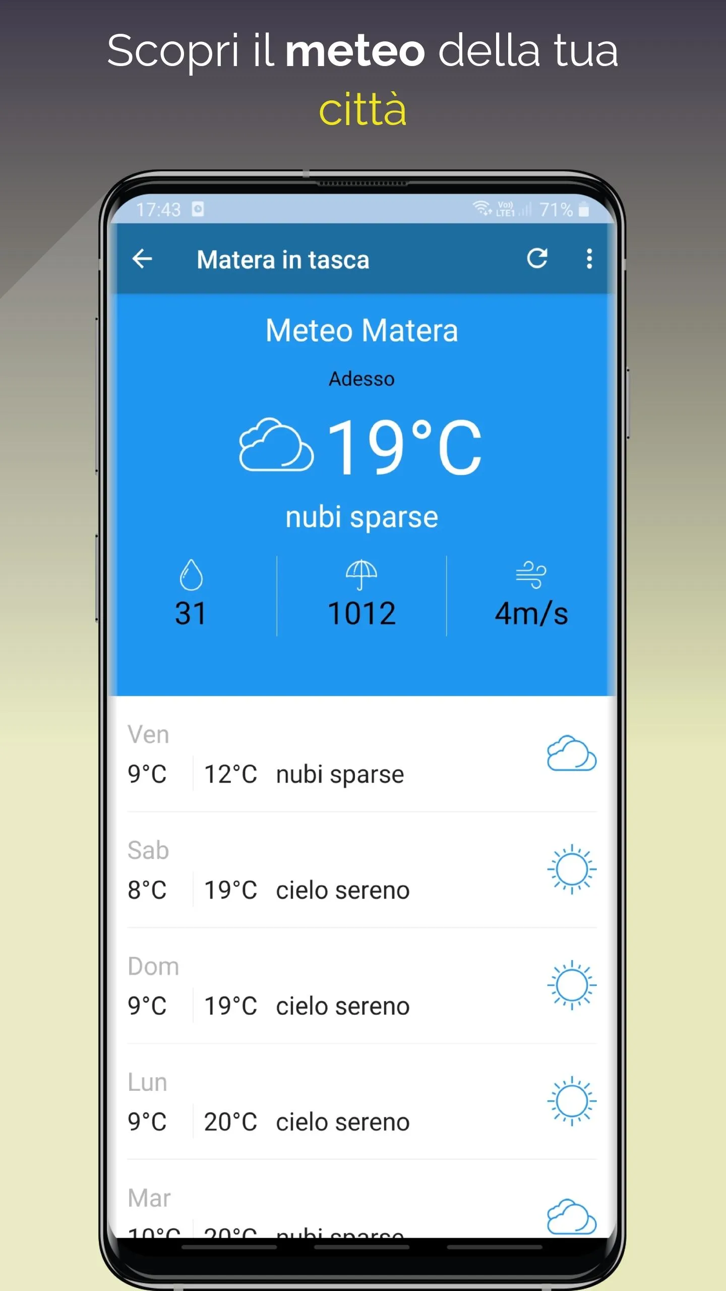 Matera in Tasca    Notizie|Eve | Indus Appstore | Screenshot