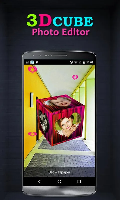 3D Cube Live Wallpaper Editor | Indus Appstore | Screenshot