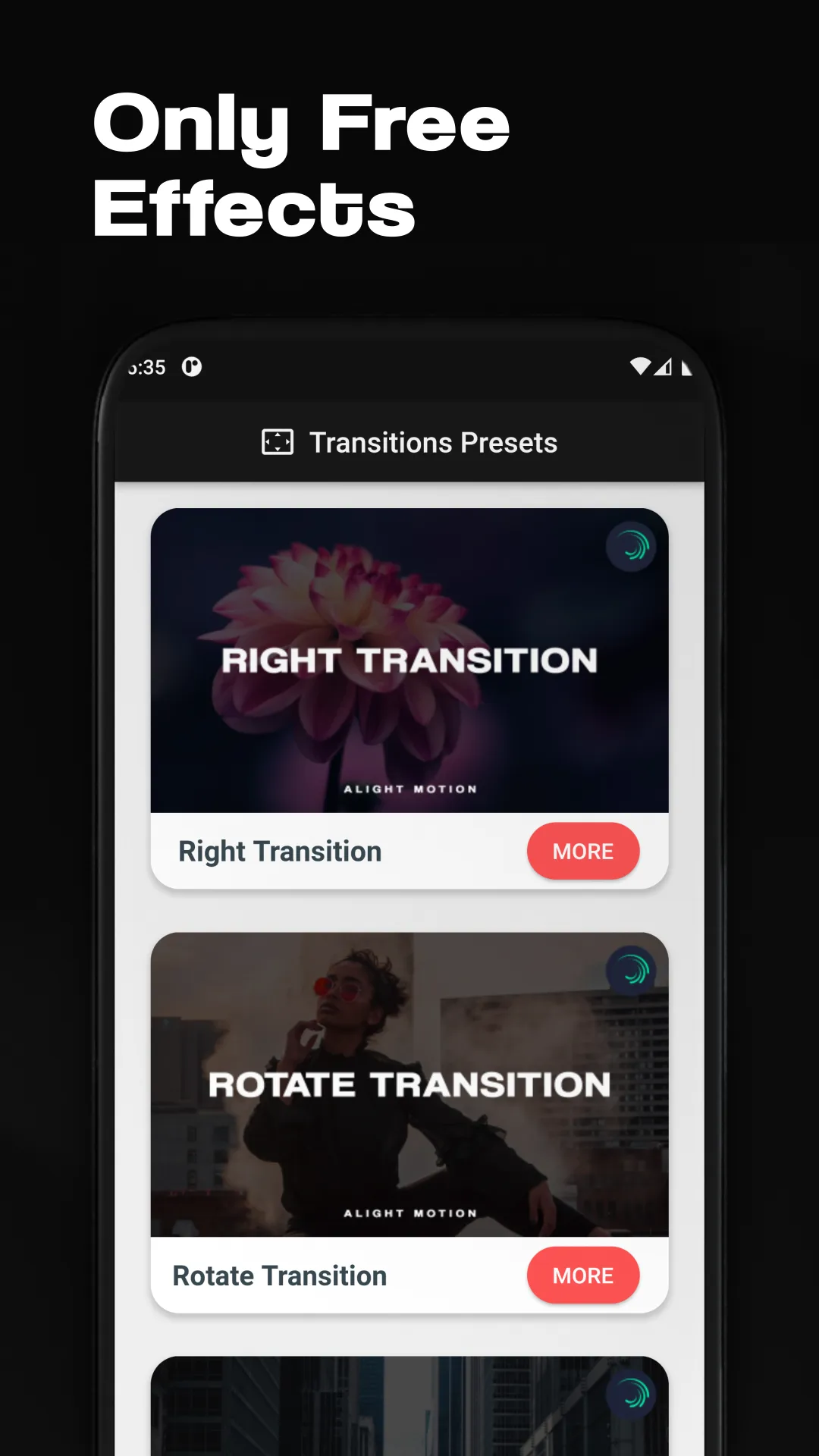 Alight Motion Transitions Pres | Indus Appstore | Screenshot