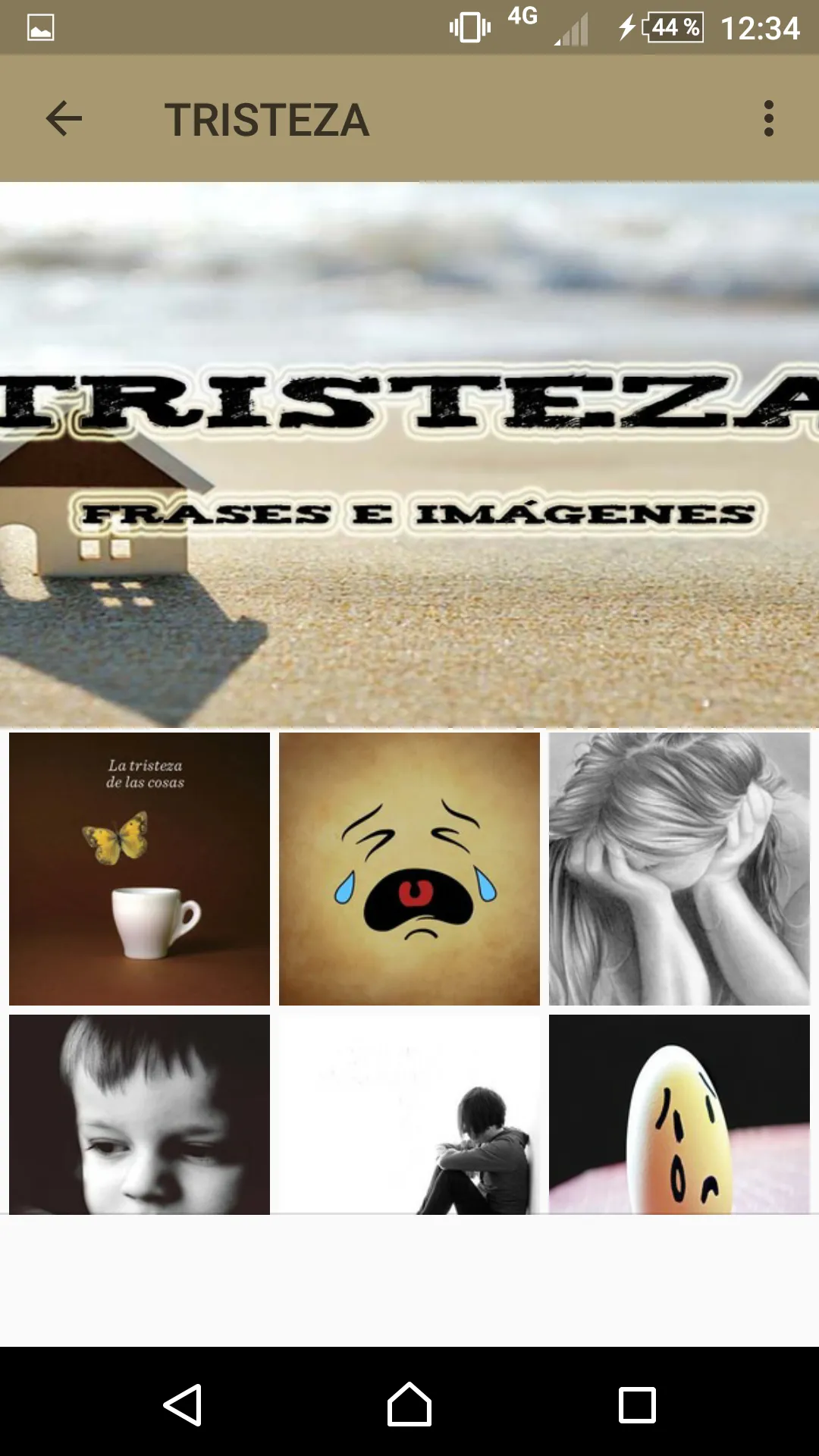 Tristeza frases e imágenes | Indus Appstore | Screenshot