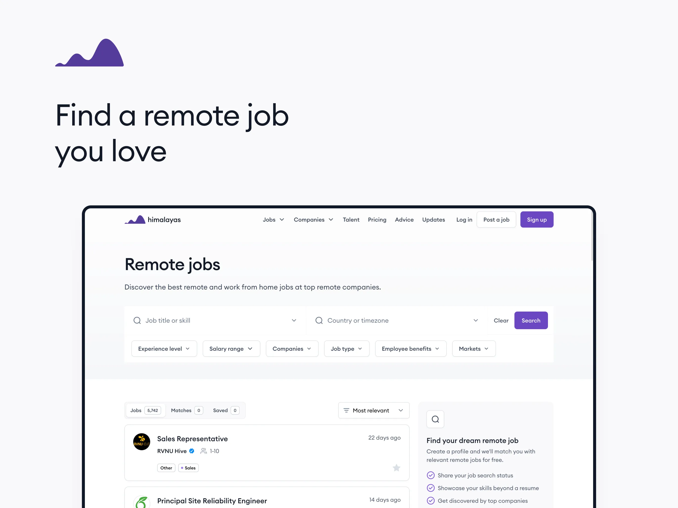 Himalayas - Remote Jobs Search | Indus Appstore | Screenshot