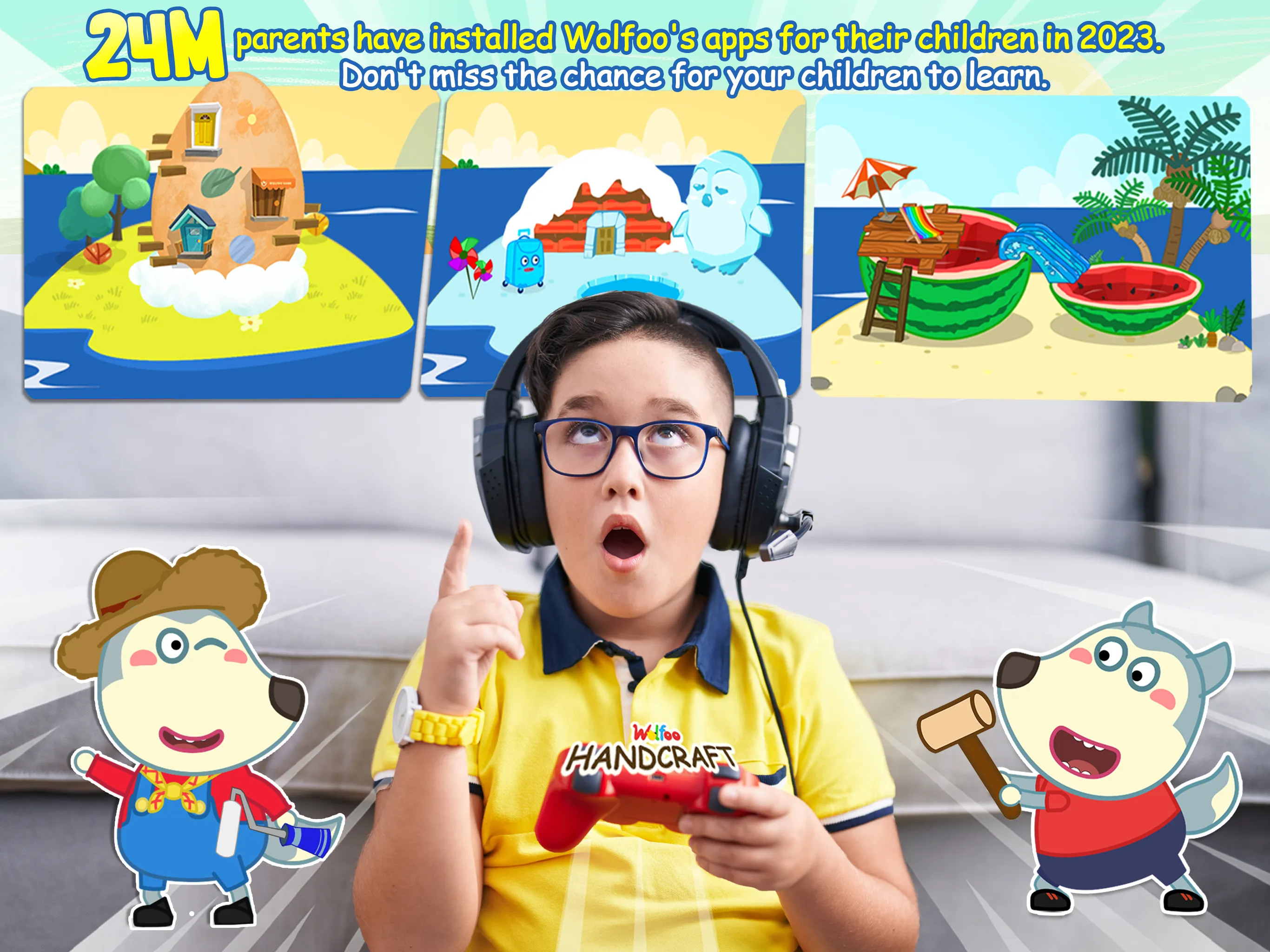 Wolfoo Making Crafts -Handmade | Indus Appstore | Screenshot