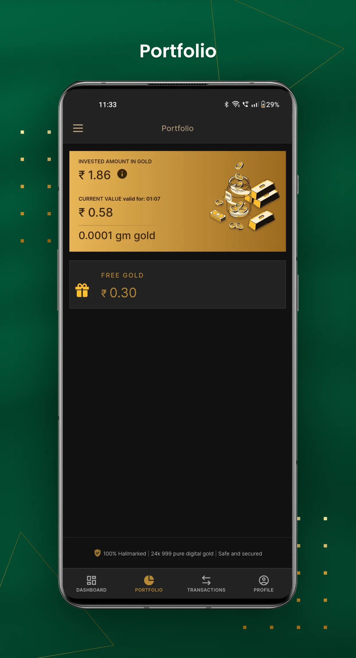 Gold Chunk Save in DigitalGold | Indus Appstore | Screenshot