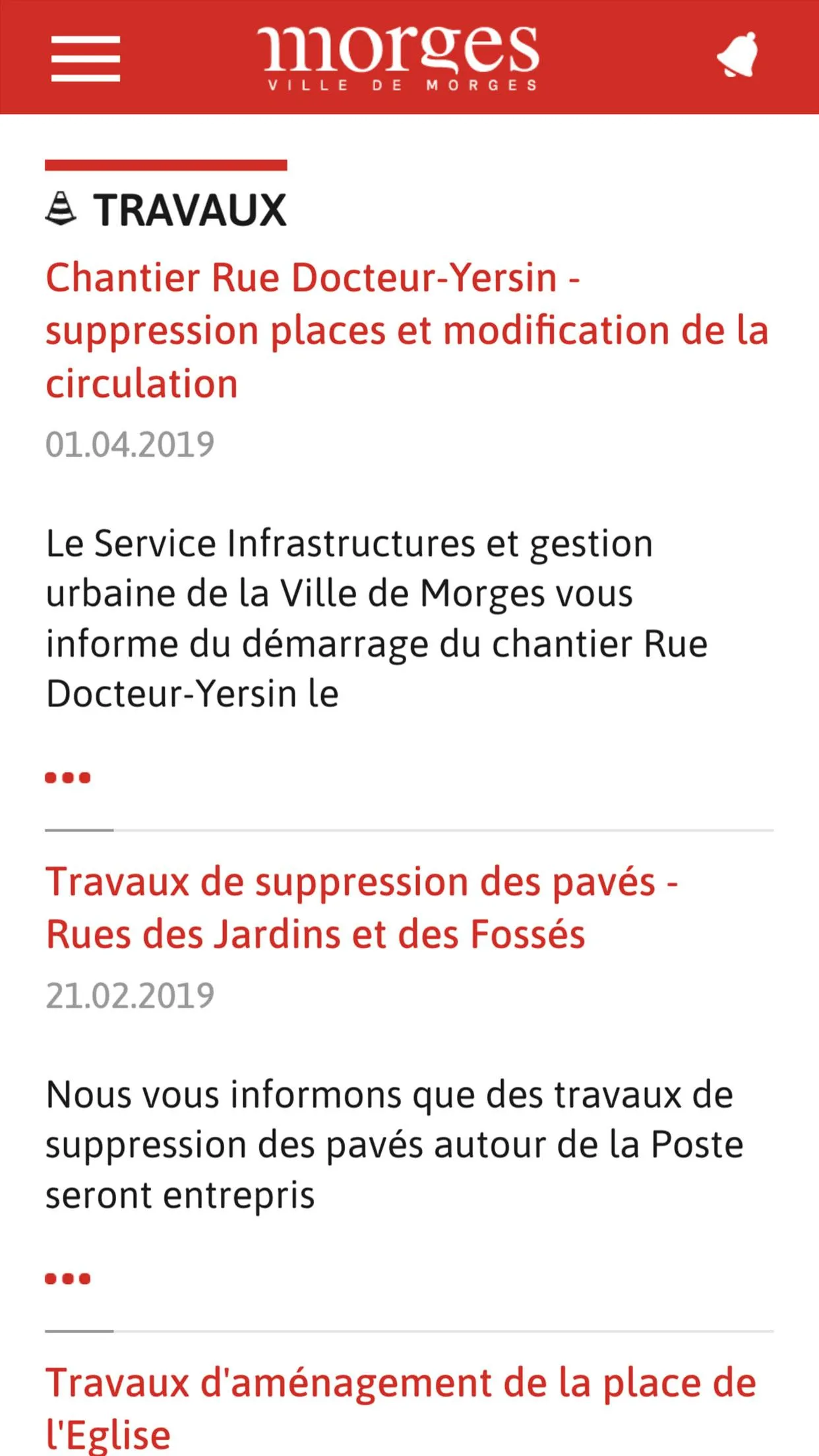 Ville de Morges | Indus Appstore | Screenshot