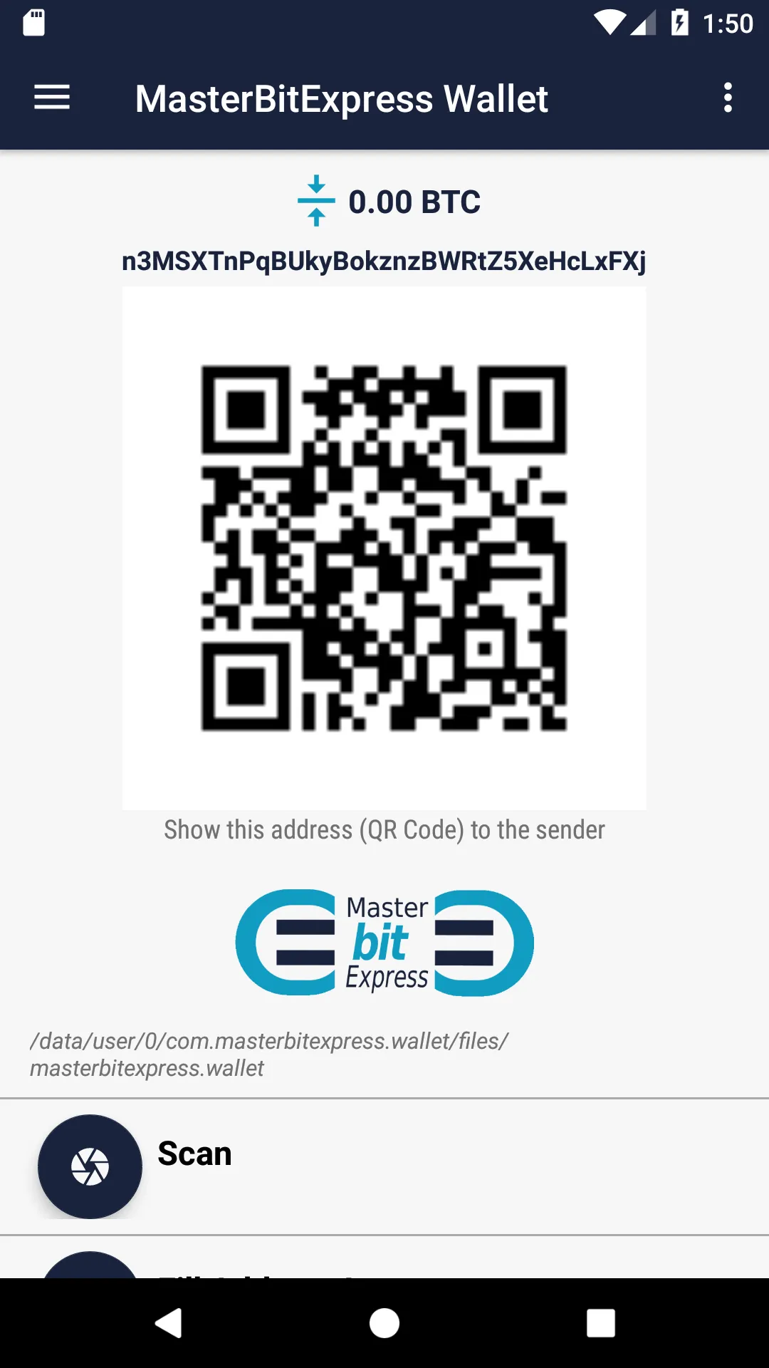 MasterBitExpress BTC Wallet | Indus Appstore | Screenshot