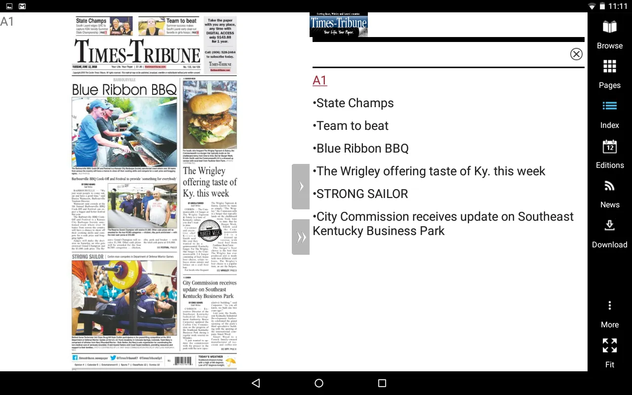 Times-Tribune- Corbin, KY | Indus Appstore | Screenshot