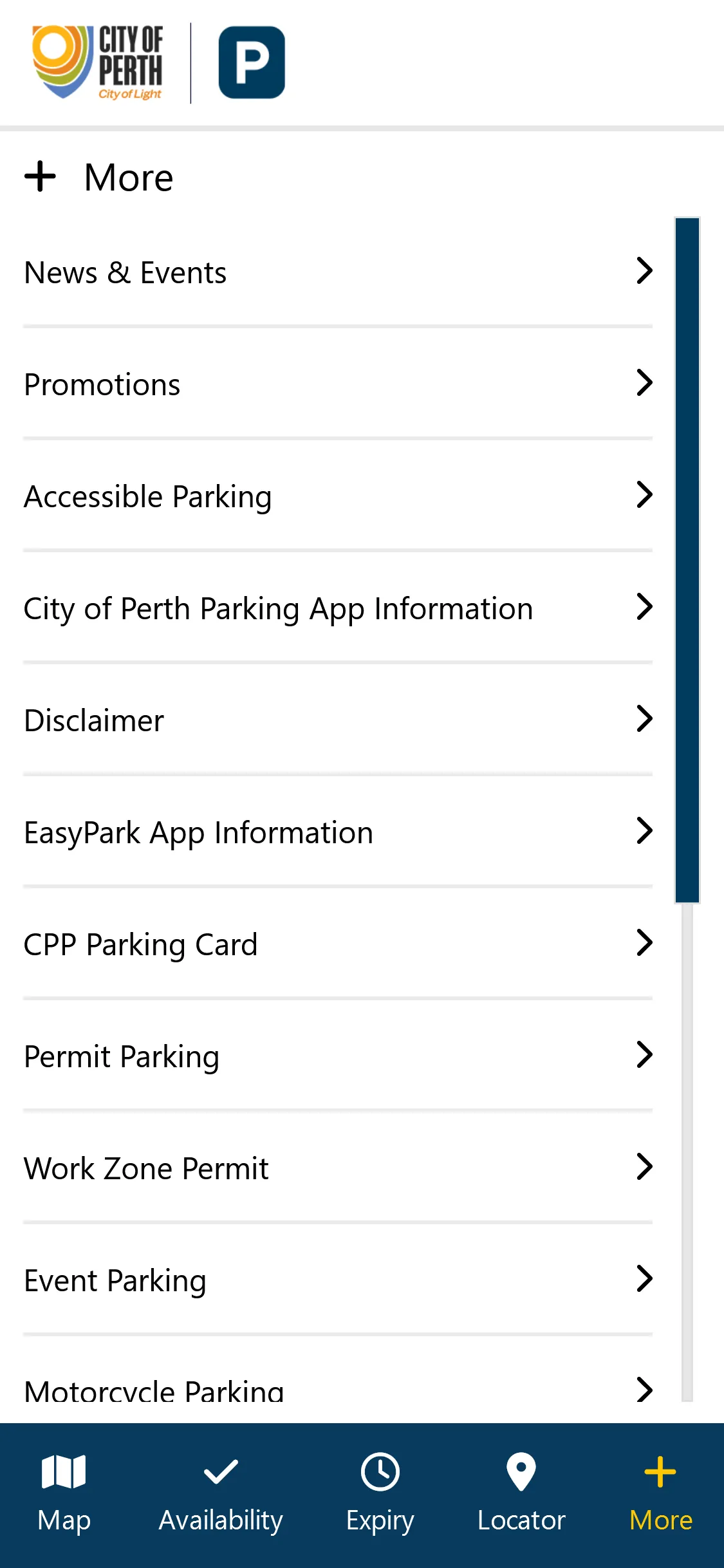 City of Perth Parking | Indus Appstore | Screenshot