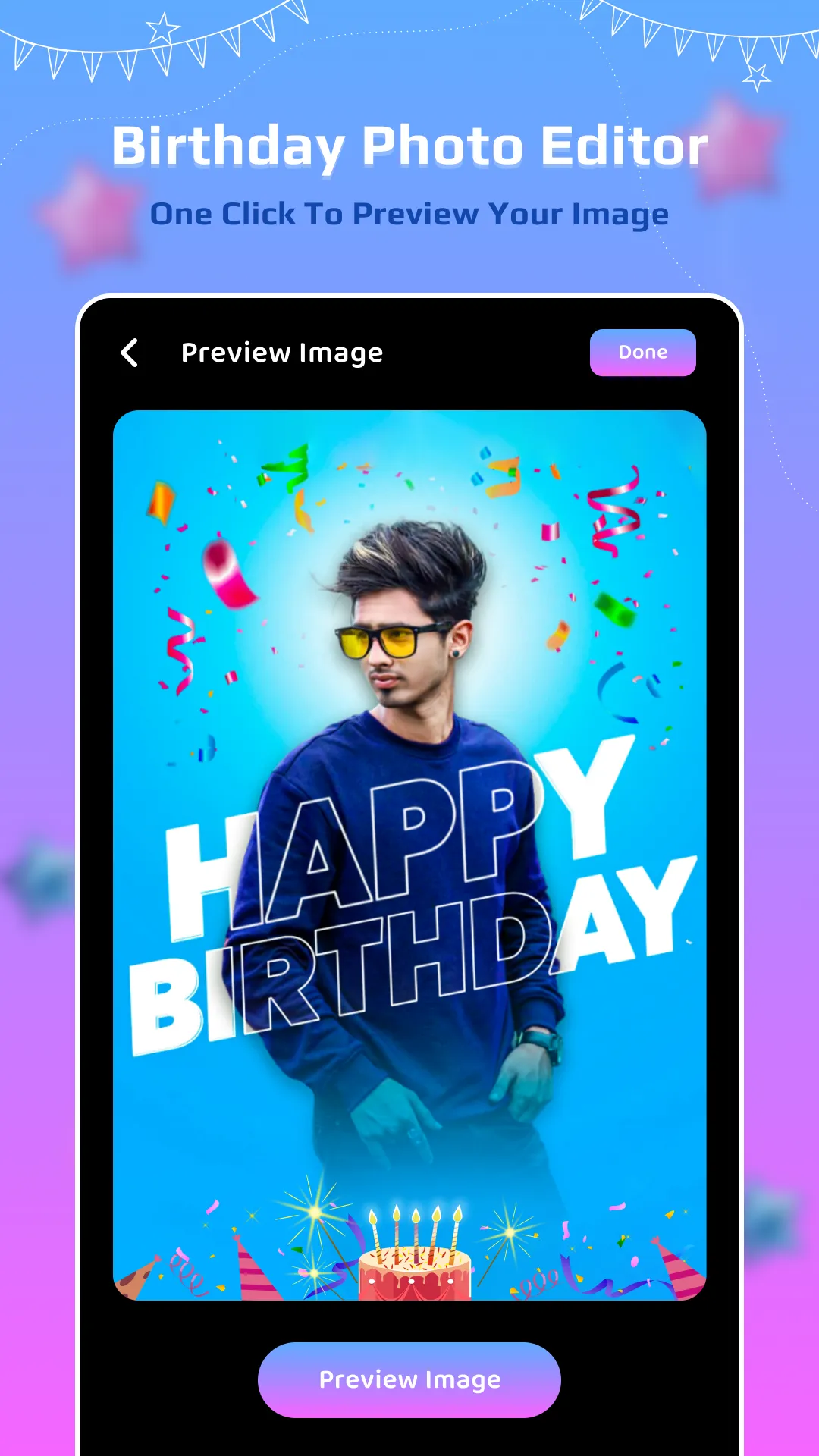 Birthday Photo Editor | Indus Appstore | Screenshot