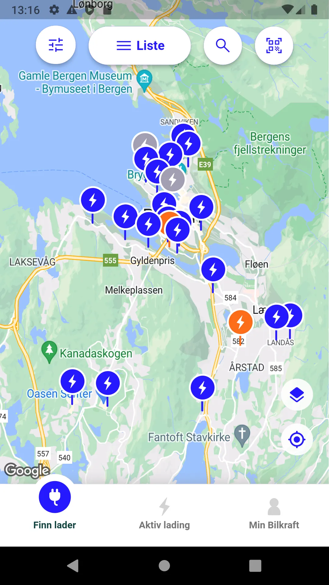 Bilkraft - EV charging Eviny | Indus Appstore | Screenshot