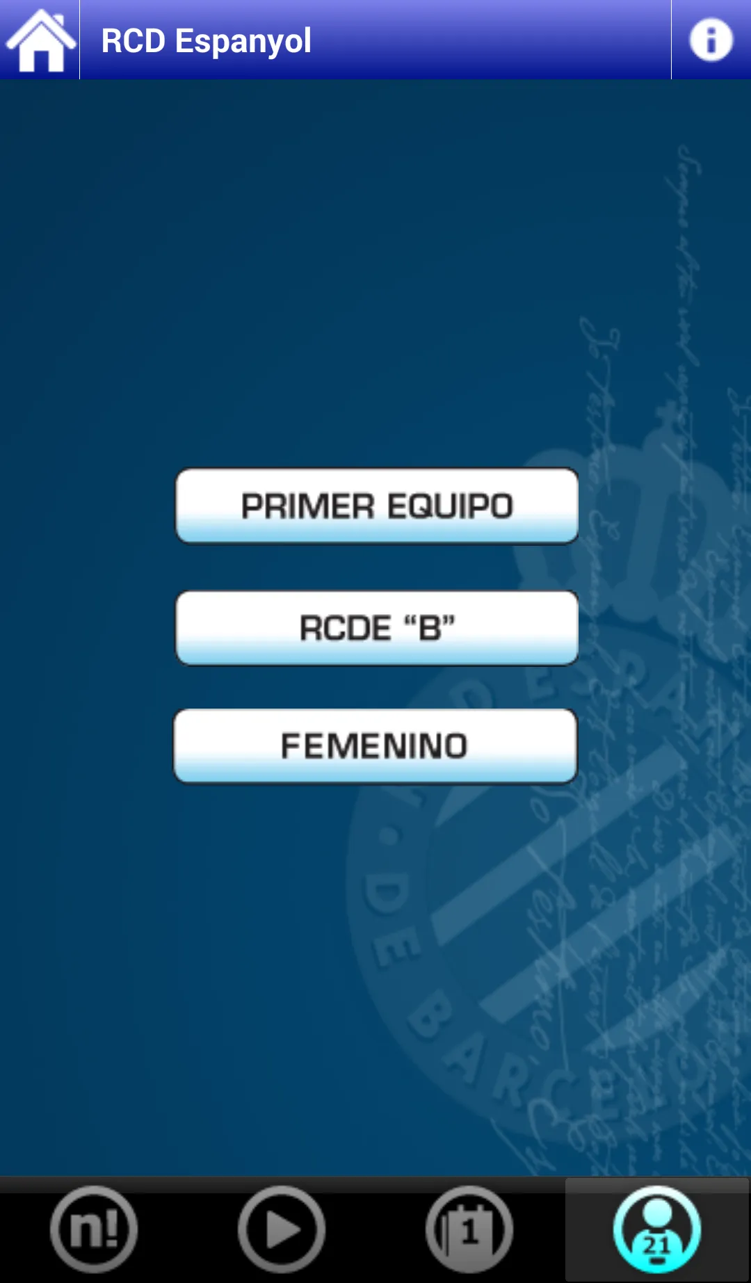 RCD Espanyol App | Indus Appstore | Screenshot