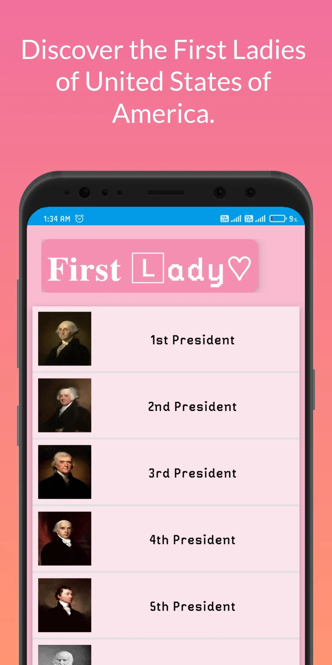 My Presidents | Indus Appstore | Screenshot