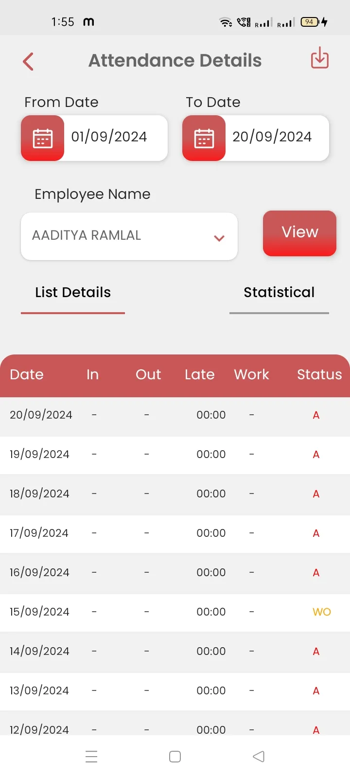 Smart Attendance | Indus Appstore | Screenshot