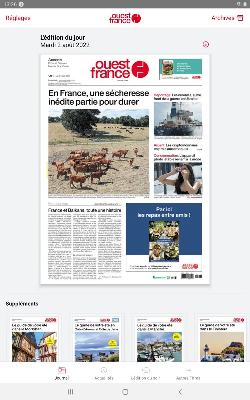 Ouest-France - Le journal | Indus Appstore | Screenshot