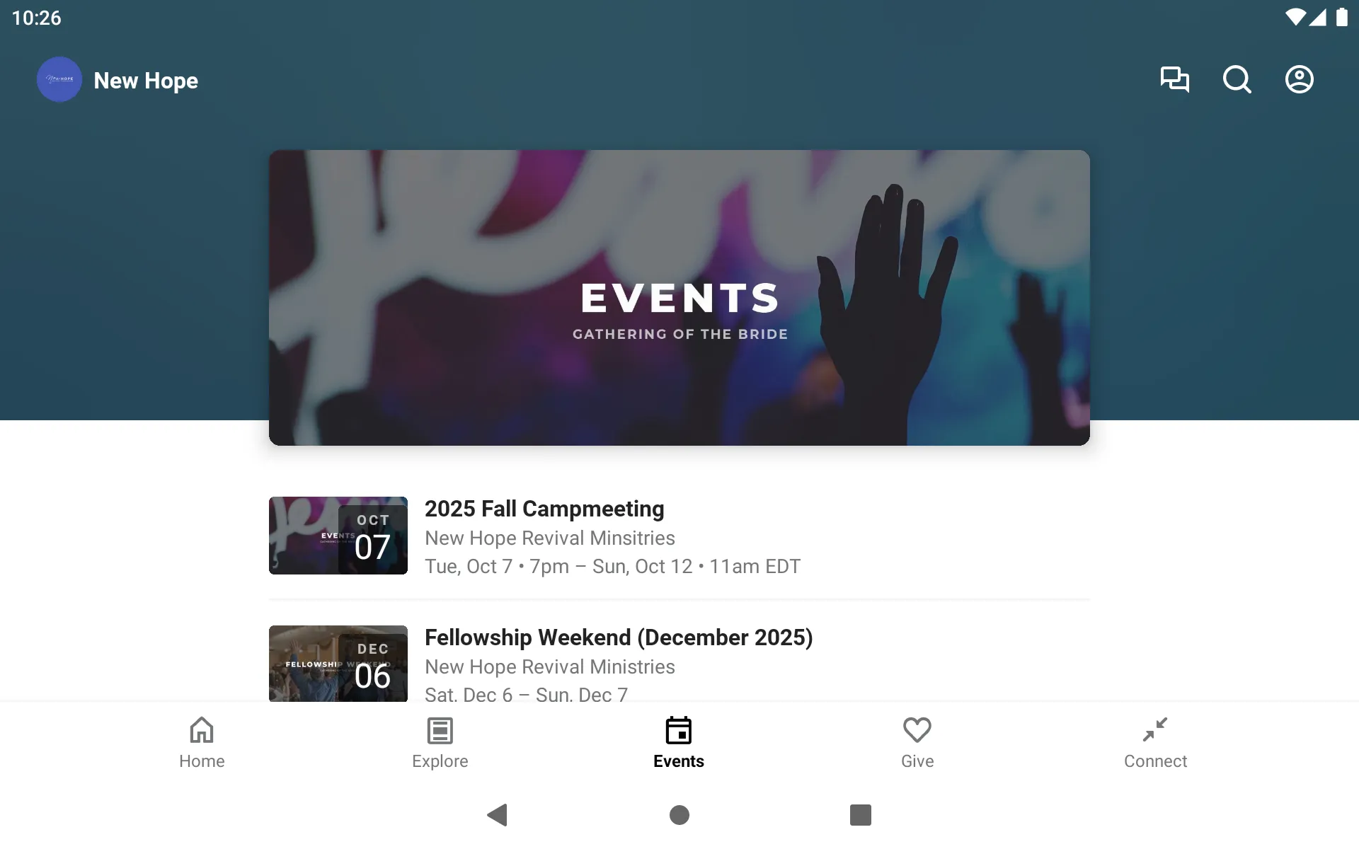 New Hope Revival Ministries | Indus Appstore | Screenshot